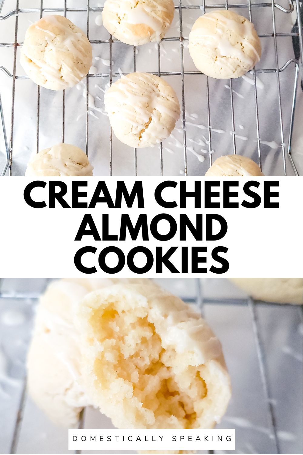 Almond Cream Cheese Cookies Domestically Speaking