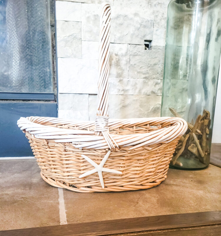 finished starfish basket