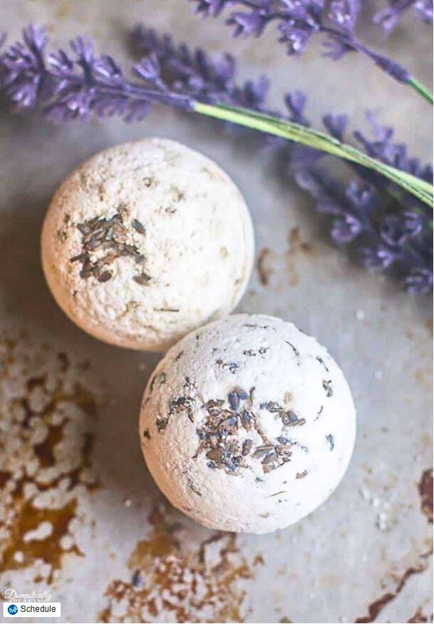 DIY Lavender Bath Bombs are simple to make with this great recipe. Homemade bath bombs make a great gift and you can easily change the scent too. How to Make Lavender Bath Bombs