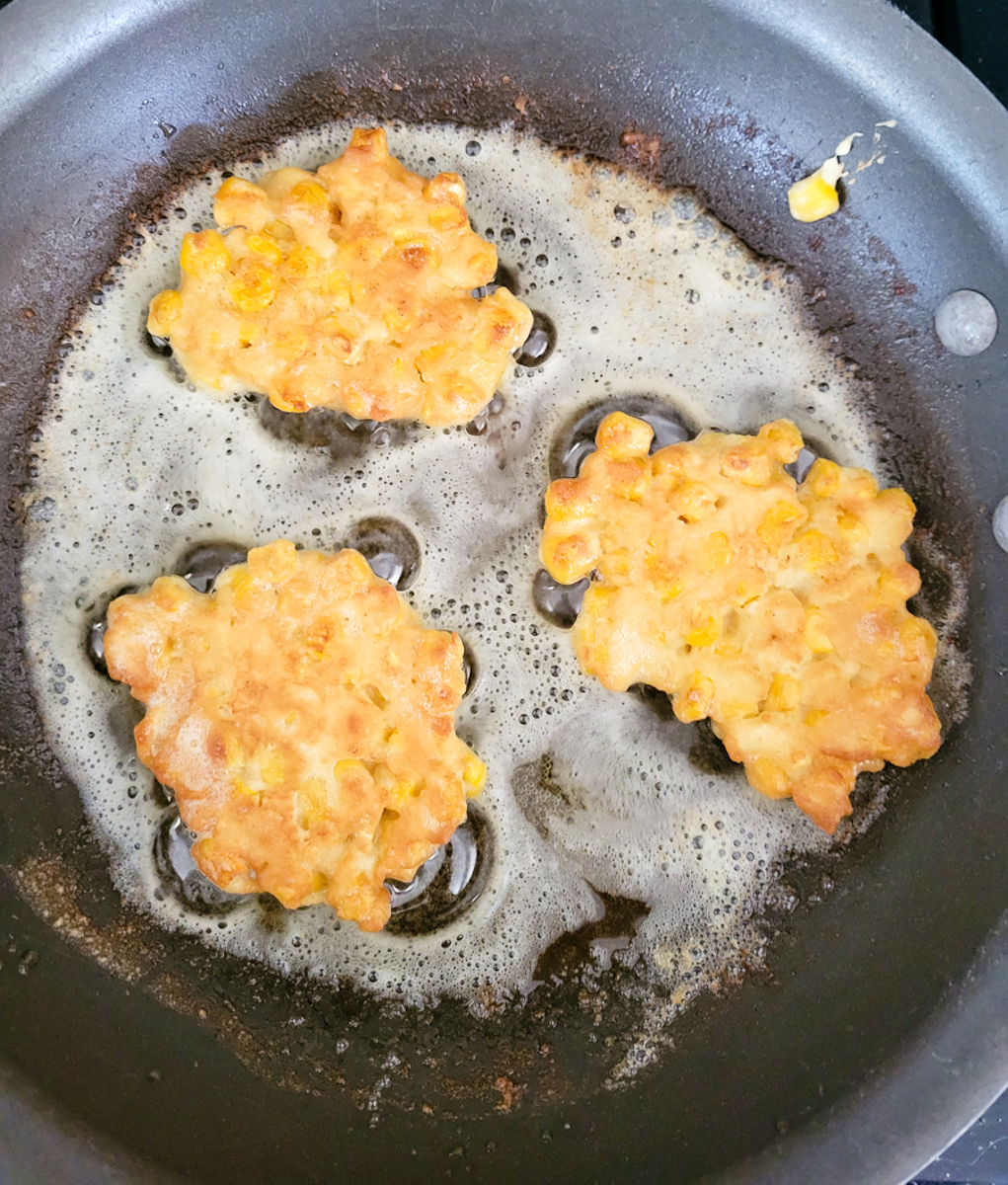 Grandma's Corn Fritters - Domestically Speaking