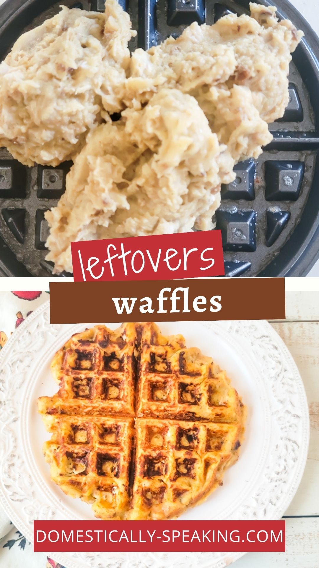 Delicious Thanksgiving Leftover Waffles Recipe Domestically Speaking