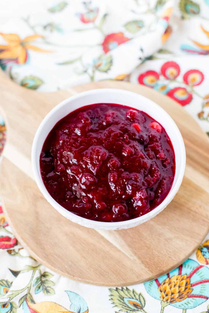 spiced cranberry sauce