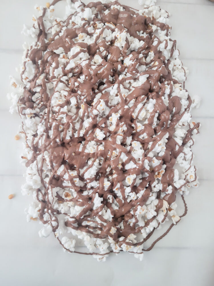 drizzle the chocolate