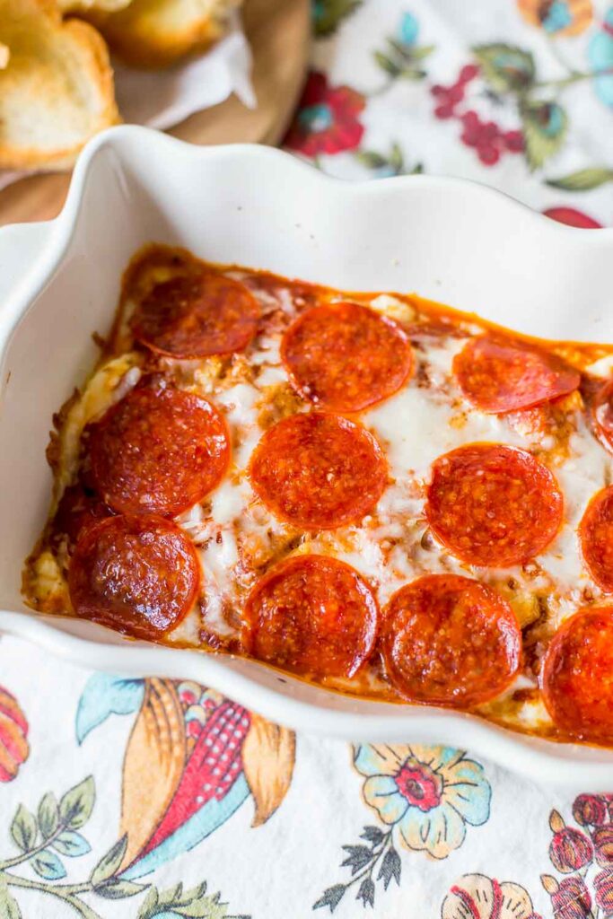 delicious pizza dip