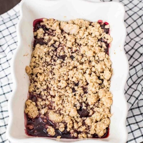 cherry crisp with frozen cherries