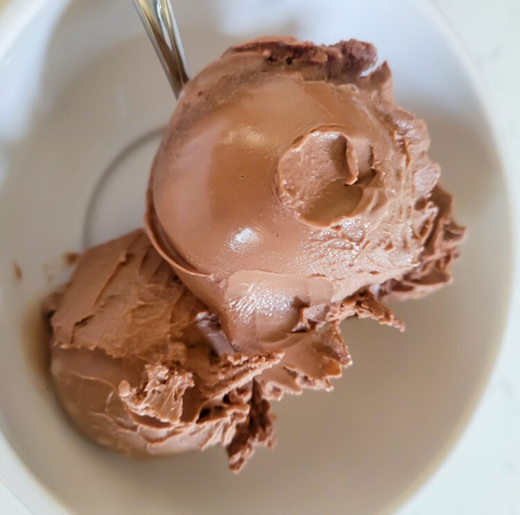 decadent chocolate ice cream with ninja creami