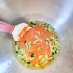 wet ingredients for the muffins