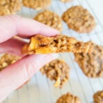 moist spiced apple oatmeal cookies for fall