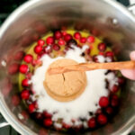 ingredients for spiced cranberry sauce