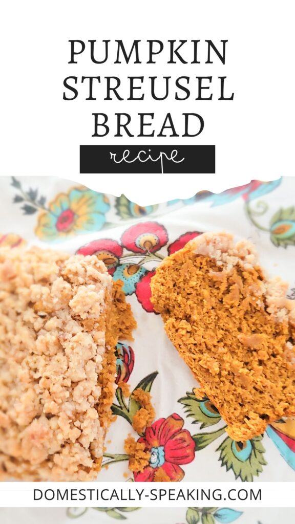 pumpkin streusel bread